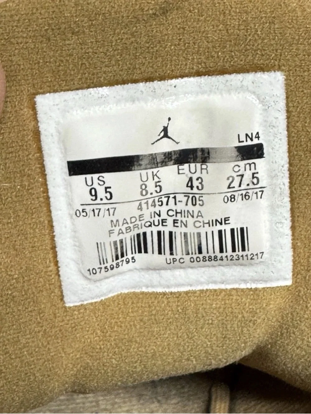 Air Jordan Retro 13 2017 Basketball Sneakers Shoes [414571-705] Men's Size 9.5